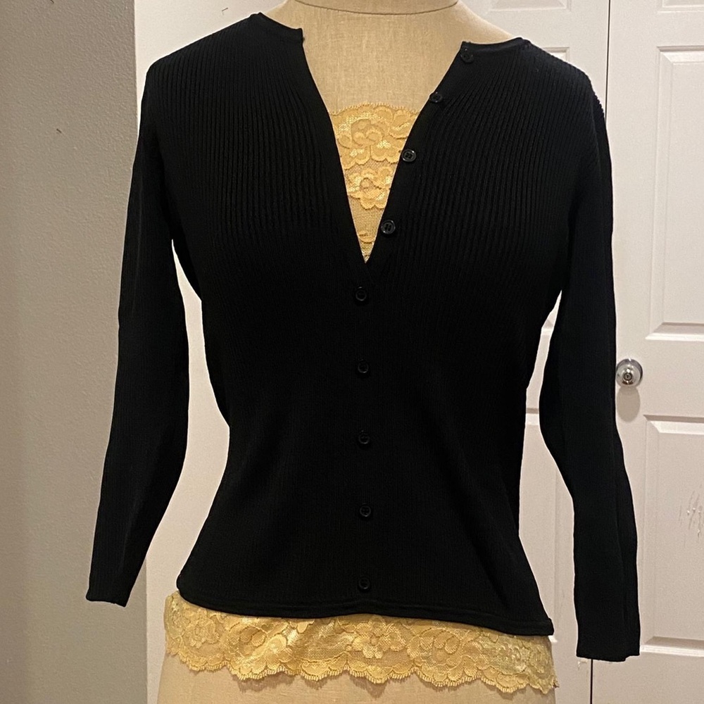 Willi Smith Black Women's Cardigan